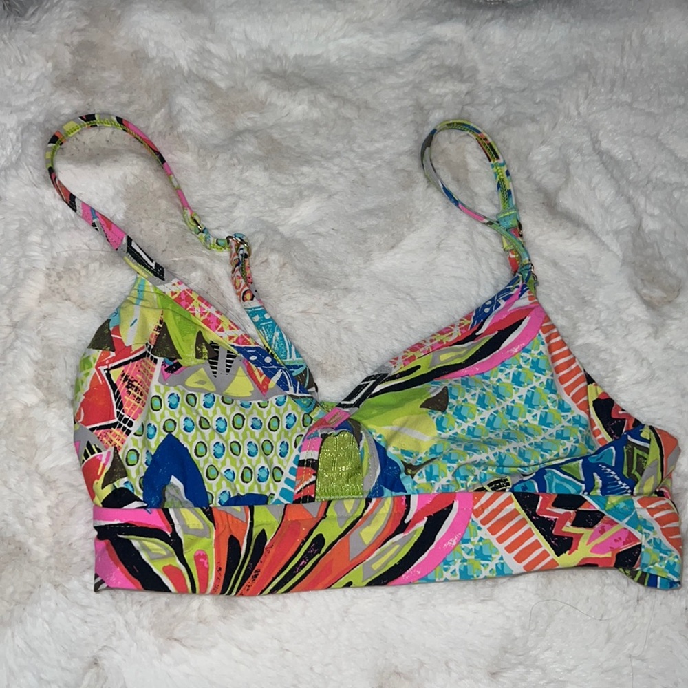 Trina Turk colorful sports bra